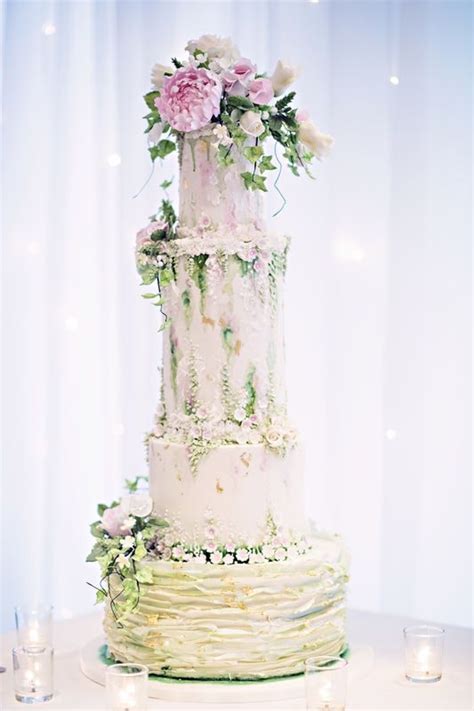 Enchanted Garden Wedding Cake Elegant Cake Design Wedding Cake Art