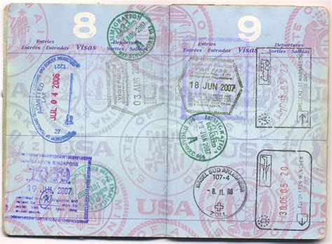 File Usa Passport With Immigration Stamps From Austria Germany Singapore And The Us 20120708