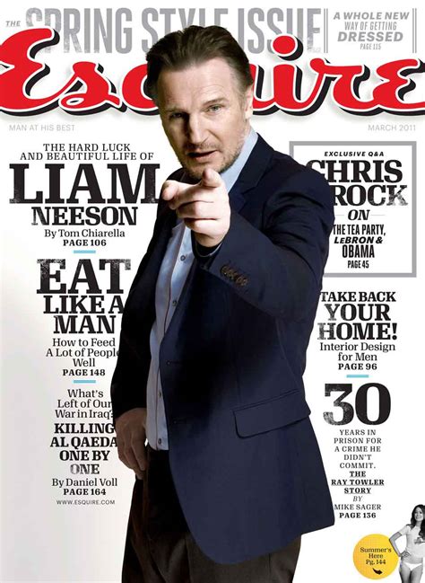 Liam Neeson Opens Up To Esquire Magazine