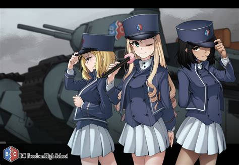 Safebooru Andou Girls Und Panzer Bc Freedom Emblem Bc Freedom