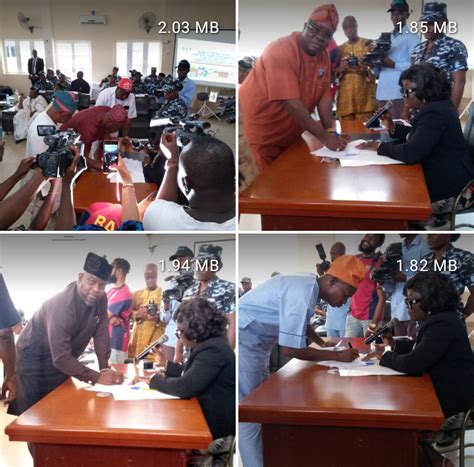 BREAKING Makinde Adelabu Present As Oyo Guber Candidates Sign Peace