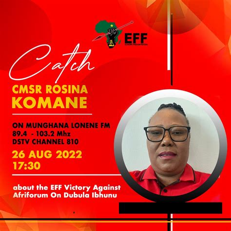 Economic Freedom Fighters On Twitter Happening Now Catch Commissar Jeanettekomane