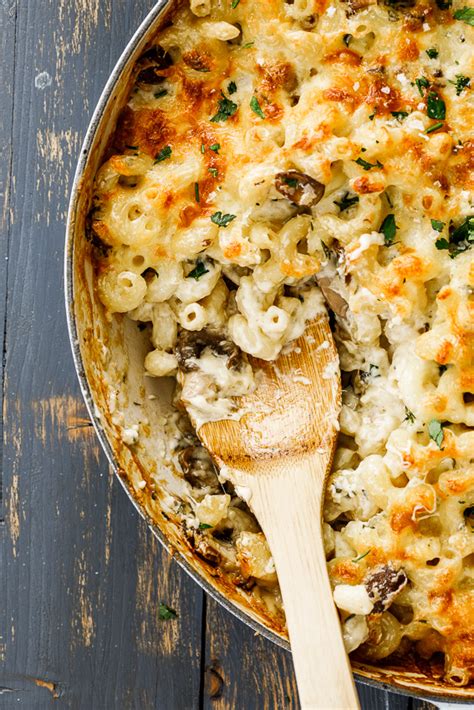 Heat olive oil in a large frying pan or dutch oven over medium heat. Creamy mushroom pasta bake - Simply Delicious