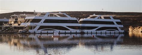 Many of the houseboat rentals around arkansas have multiple rooms, slides, and even hot tubs. Houseboat Rentals | Antelope Point Marina
