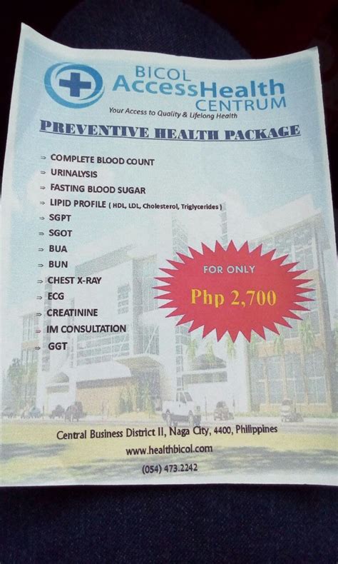 Nagabusiness Bicol Access Health Centrum