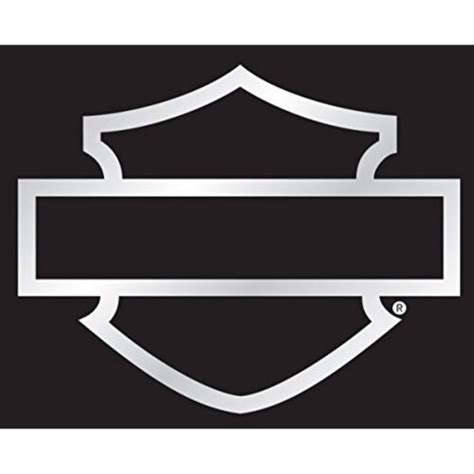 Harley Davidson Chrome Silhouette Bar And Shield Logo Die Cutz Decal 4 X