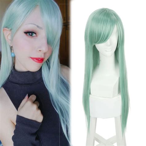 The Seven Deadly Sins Elizabeth Liones Long Straight Green Cosplay Hair