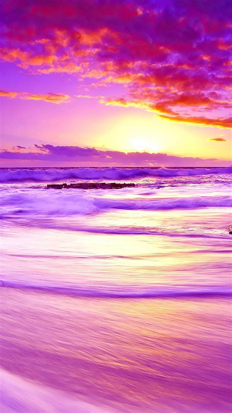 Purple Beach Sunset 4K HD Wallpapers | HD Wallpapers | ID ...