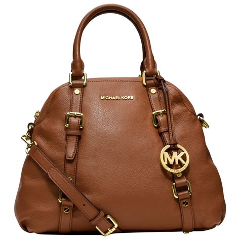 Michael Michael Kors Bedford Leather Bowling Bag In Brown Lyst