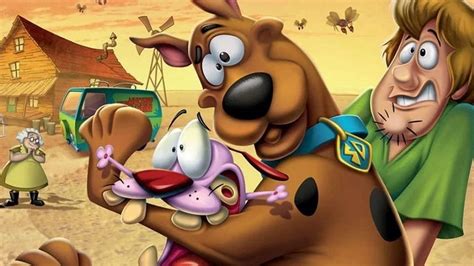 Dua Anjing Penakut Scooby Doo Dan Courage Kolab Di Film Straight