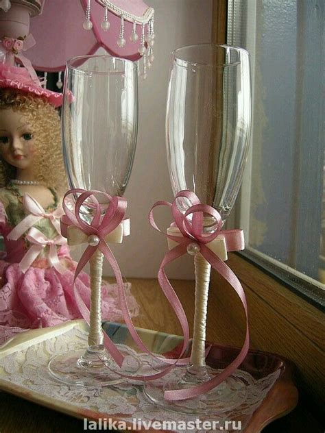 Copas de los recien casados. Pin de Rosa López en bodas | Copas decoradas para boda ...