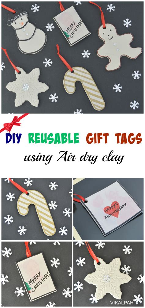 When working with clay, it can be a bit hard right out of the container. Vikalpah: DIY Reusable gift tags using air dry clay