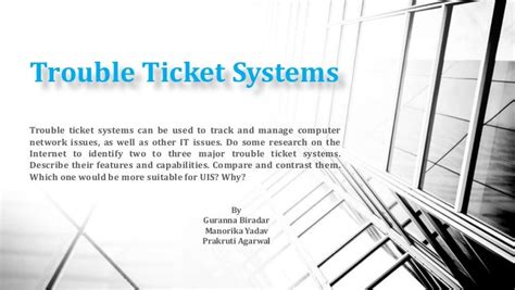 Remedy Trouble Ticket System The Best Trouble Ticket System For