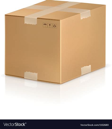 Carton Box Royalty Free Vector Image Vectorstock