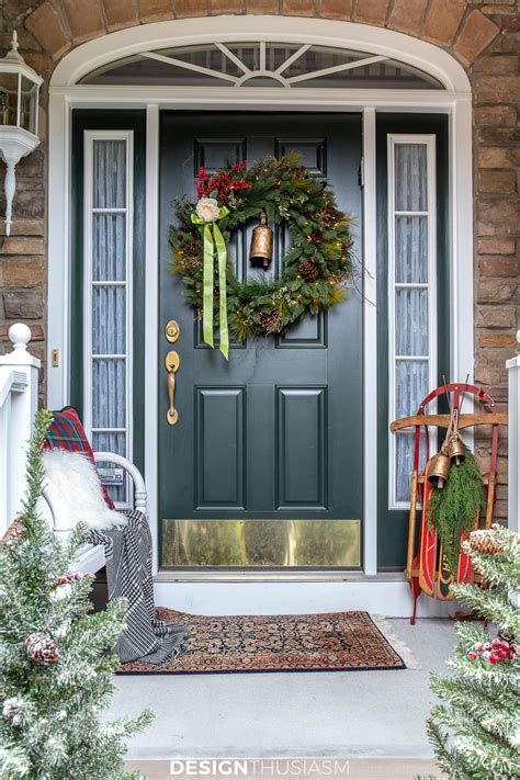 Christmas Porch Ideas And Front Door Christmas Decorations