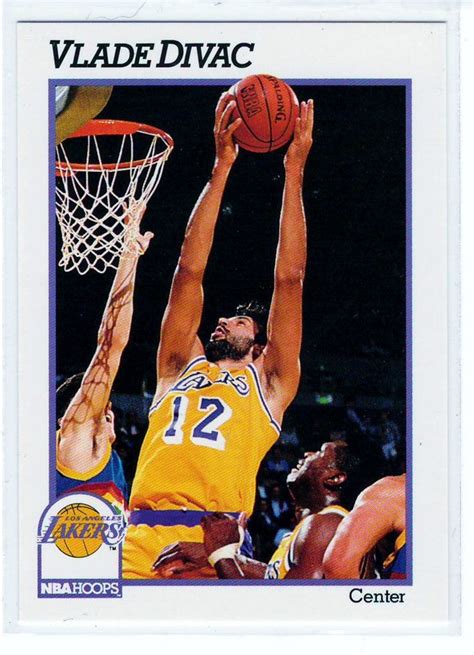 Picked and packed by superior sports investments. Basketball Trading Cards 1991 NBA Hoops Vlade Divac (With ...