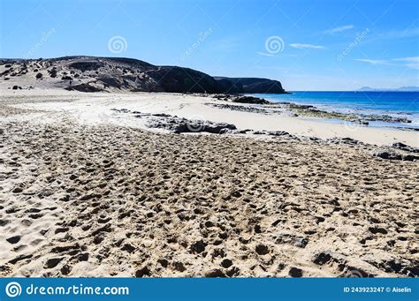 Playa De La Cera Papagayo Lanzarote Canary Islands Stock Image