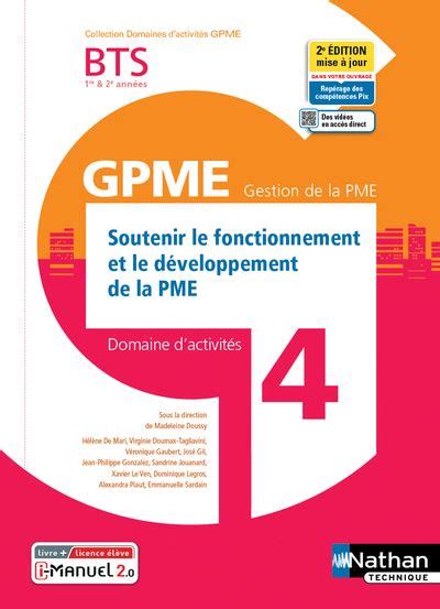 Soutenir Fonct D Velop De La Pme Bts Gestion Pme E E Ann Es Dom