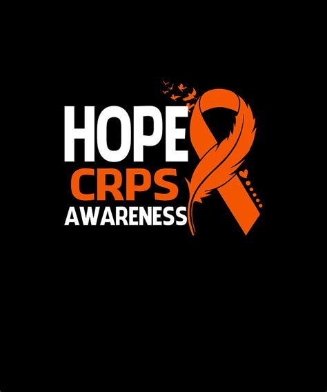 Hope Rsd Crps Awareness Month Orange Ribbon Feather Support Team