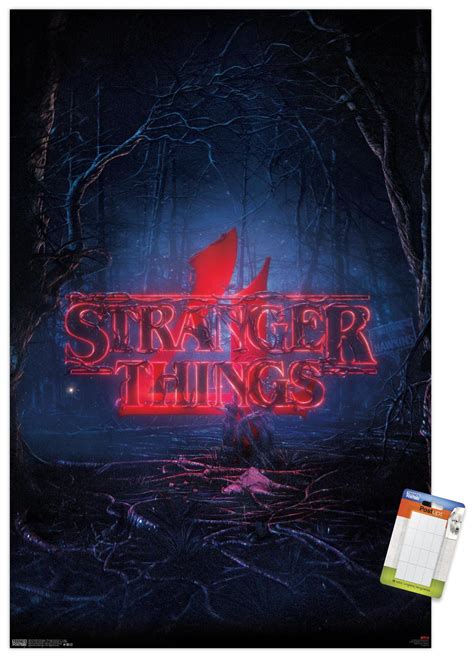 The upcoming fourth season of the american science fiction horror television series stranger things, titled stranger things 4, was announced by netflix in september 2019. Netflix Stranger Things: Season 4 - Logo Premium Poster ...