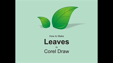 Coreldraw Tutorial 3d Leaf Logo Design Inspiration By Sagar Sharma