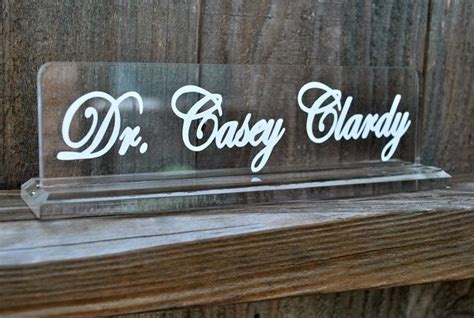 Personalized Acrylic Name Plate By Limetreets On Etsy