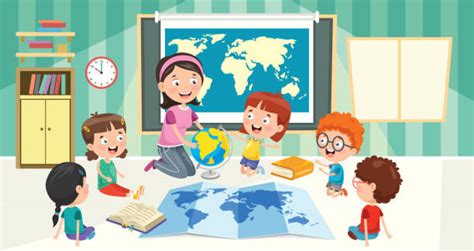 Estudios Sociales En Preescolar Vectores Libres De Derechos Istock