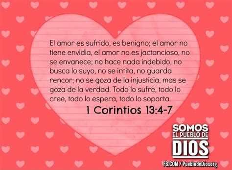 1 Corintios 13:4-7 | Biblia | Pinterest