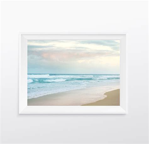 Beach Photography Ocean Print Framed Wall Art Coastal Decor Water