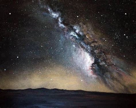 Milky Way Landscape By David Kresalek Realistic Oil
