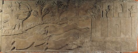 Assyrian Archers Pursuing Enemies Relief From The Northwest Palace Of
