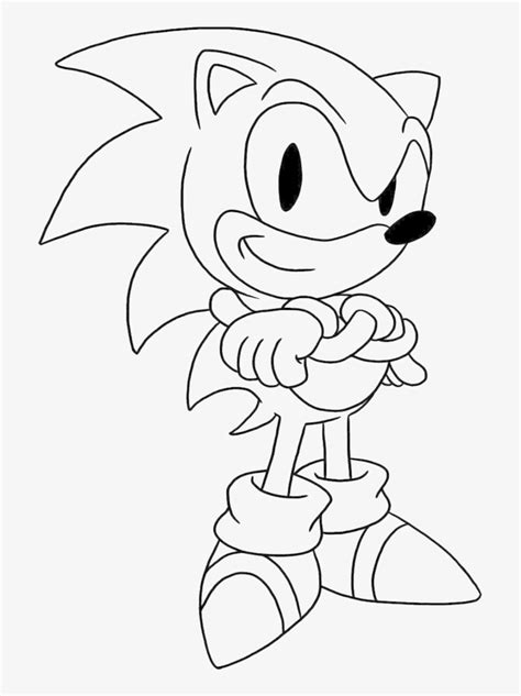 A huge stock of sonic the hedgehog coloring pages. Sonic Is Being Issued A Thumbs Up The Hand Coloring ...