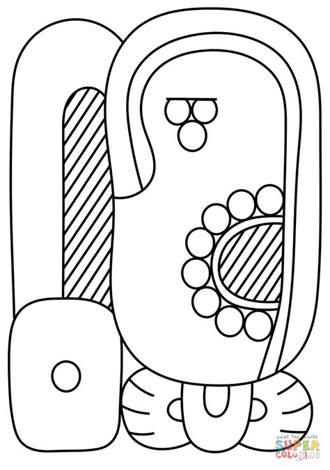 American indigenous who lived in the american continent before the. 9th Maya Month - Ch'en coloring page | Free Printable ...