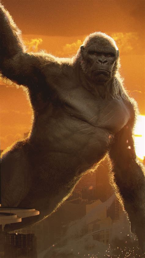 Godzilla, king kong, godzilla vs kong, movies, science fiction. 2160x3840 Kong Vs Godzilla 2020 Art Sony Xperia X,XZ,Z5 ...