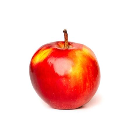 Premium Photo One Red Apple Isolated On A White Background Close Up