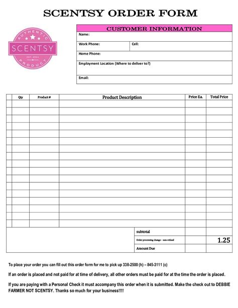 calameo scentsy order form
