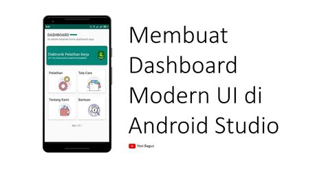 Membuat Dashboard Modern Ui Di Android Studio Youtube