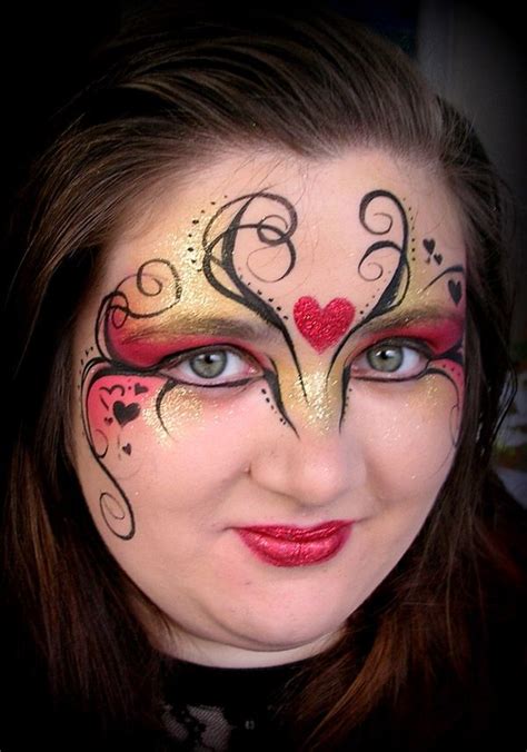 Step 4 Finished Valentine Face Painting By Mary Fairgrieve Face
