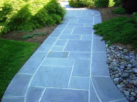 Pin Blue Stone Patio On Pinterest Bluestone Pavers Concrete Walkway