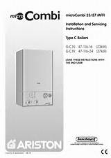 Images of Ariston Combi Boiler User Manual