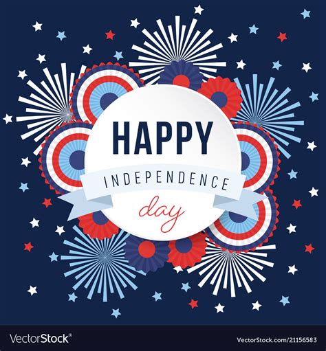 Happy Independence Day 4th July National Holiday Vector Image