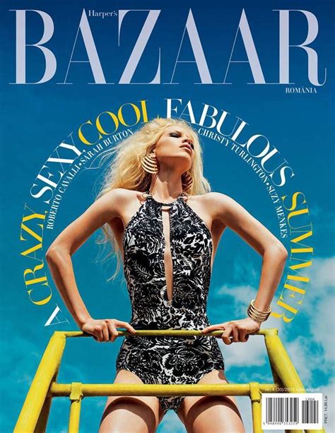 Harpers Bazaar Magazine Cover Romania July 2013 Fashion Magazine
