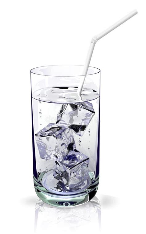 Glass With A Ice Water Stock Illustration Illustration Of Water 12253435