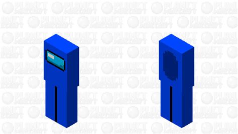 Blue Among Us Minecraft Skin