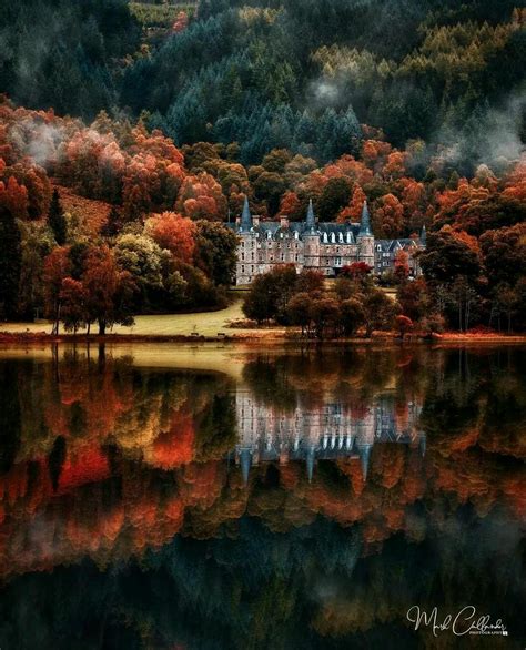 Autumn At Tigh Mor Hotel On The Banks Of Loch Achray The Trossachs