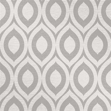 Find the best gray wallpaper for your home in 2021 with the carefully curated selection available to shop at houzz. Grey Silver Geometric Wallpaper Modern Sheen 3D Linen ...