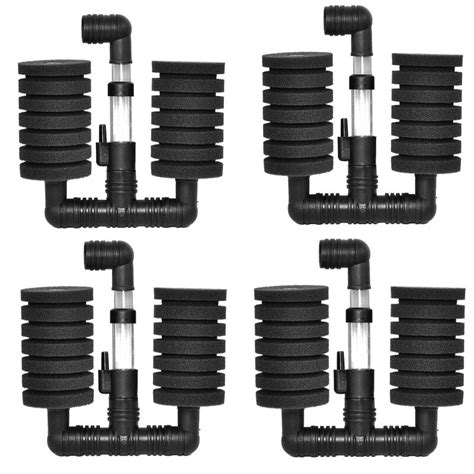 Get a great filter for your betta tank. 4x Bio Sponge Filter Betta Fry Aquarium Fish Tank Double ...