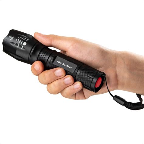 Gearlight Led Tactical Flashlight S1000 2 Pack High Lumen Zoomable