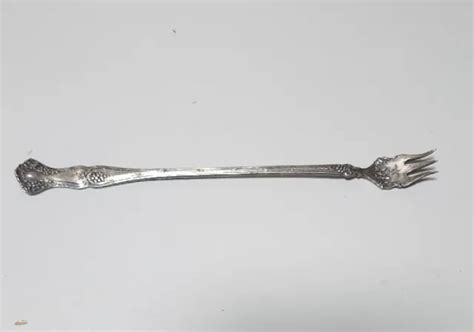 Vintage Crogers And Bros A1 Pickle Fork Silver Plate 75 Inch 1599