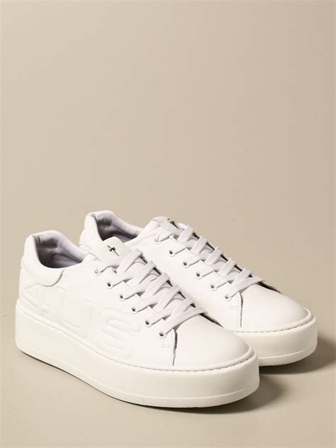 Paciotti 4us Outlet Sneakers In Pelle Con Logo Embossed Sneakers